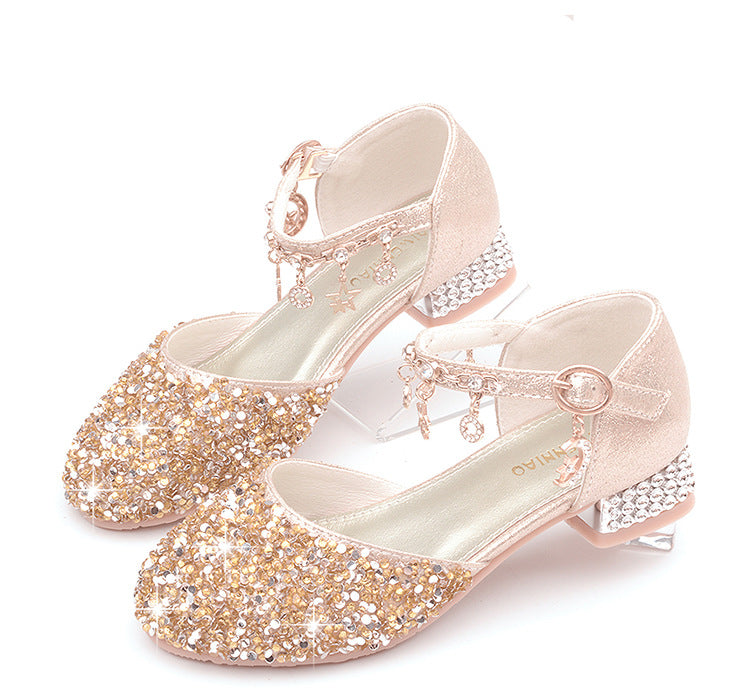 Kids Princess Sequined First Birthday Shoes - Image 3