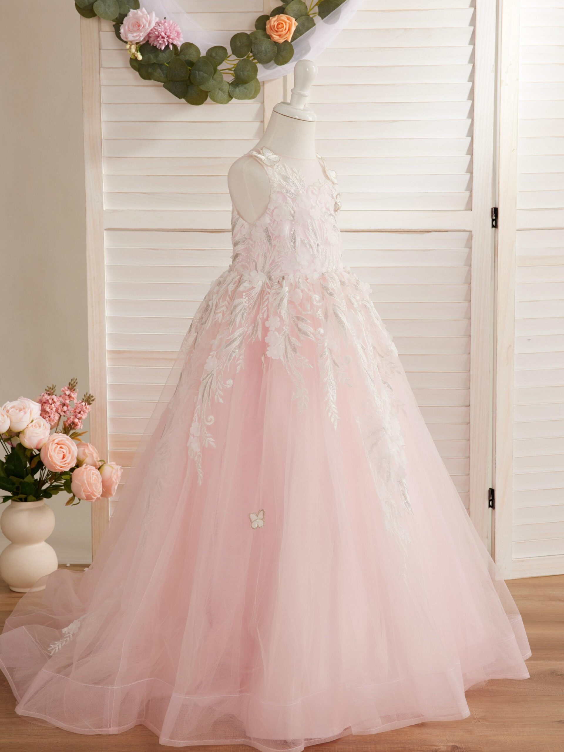 Kids The Xena Butterfly Tulle Maxi Dress | Flower Girl, Fairy Party & Pageant Gown - Image 7