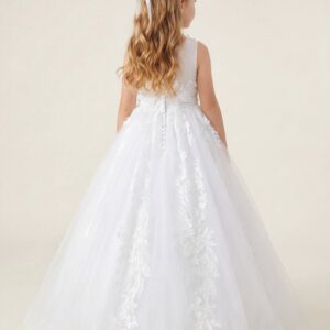 Alternative view of Kids The Scarlet 3D Butterfly Tulle Ball Gown | Flower Girl, Fairy Tale Photo & Recital Gown