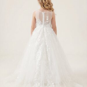 Alternative view of Kids The Gemma 3D Butterfly Tulle Gown | Flower Girl, Communion & Photography Gown