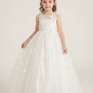 Kids The Gemma 3D Butterfly Tulle Gown | Flower Girl, Communion & Photography Gown