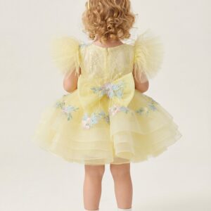 Alternative view of Kids The Primrose Embroidered Tulle Fairy Dress | Birthday, Easter & Flower Girl Gown