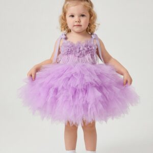 Kids The Tara Feathered Tulle Tutu | Birthday, Flower Girl & Easter Gown