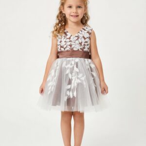 Kids The Hazel Vintage Lace Embroidery Dress | Rustic Wedding, Autumn Portrait & Holiday Gown