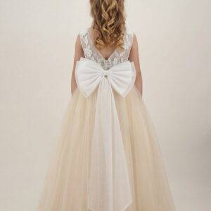 Alternative view of Kids The Seraphina Floral Lace Tulle Gown | Flower Girl, Pageant & Formal Portrait Dress