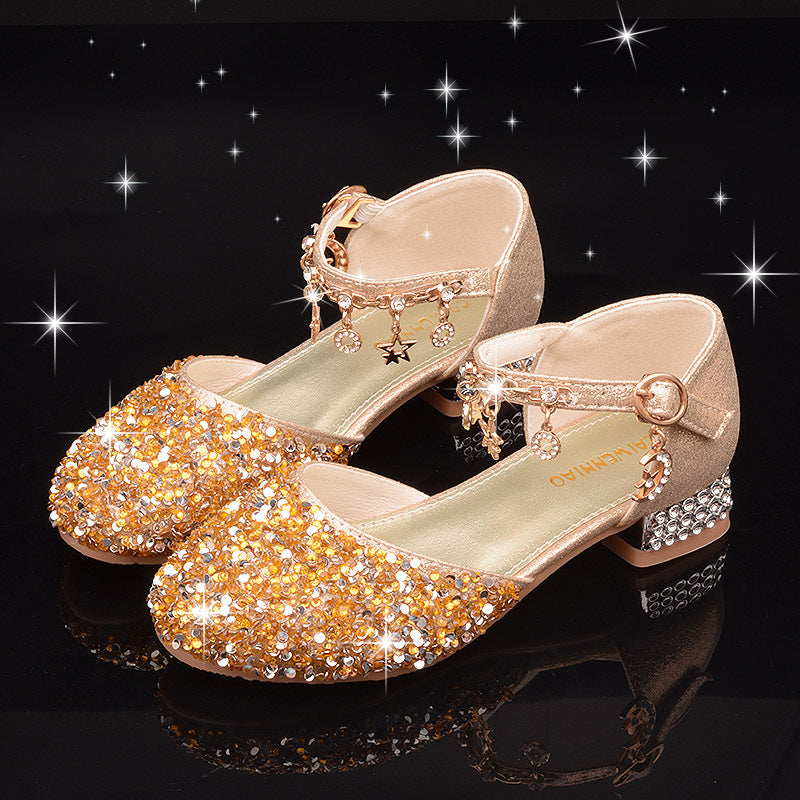 Kids Princess Sequined First Birthday Shoes