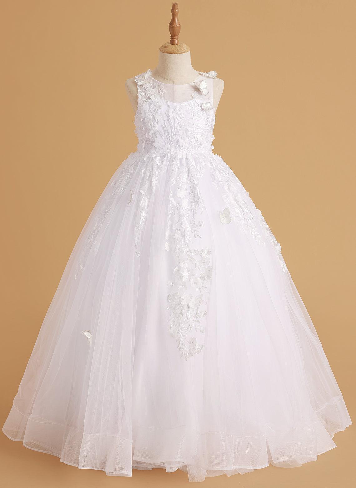 Kids The Scarlet 3D Butterfly Tulle Ball Gown | Flower Girl, Fairy Tale Photo & Recital Gown - Image 6