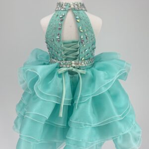 Alternative view of Kids The Hope Crystal Halter Organza Dress | Birthday, Pageant & Flower Girl Gown
