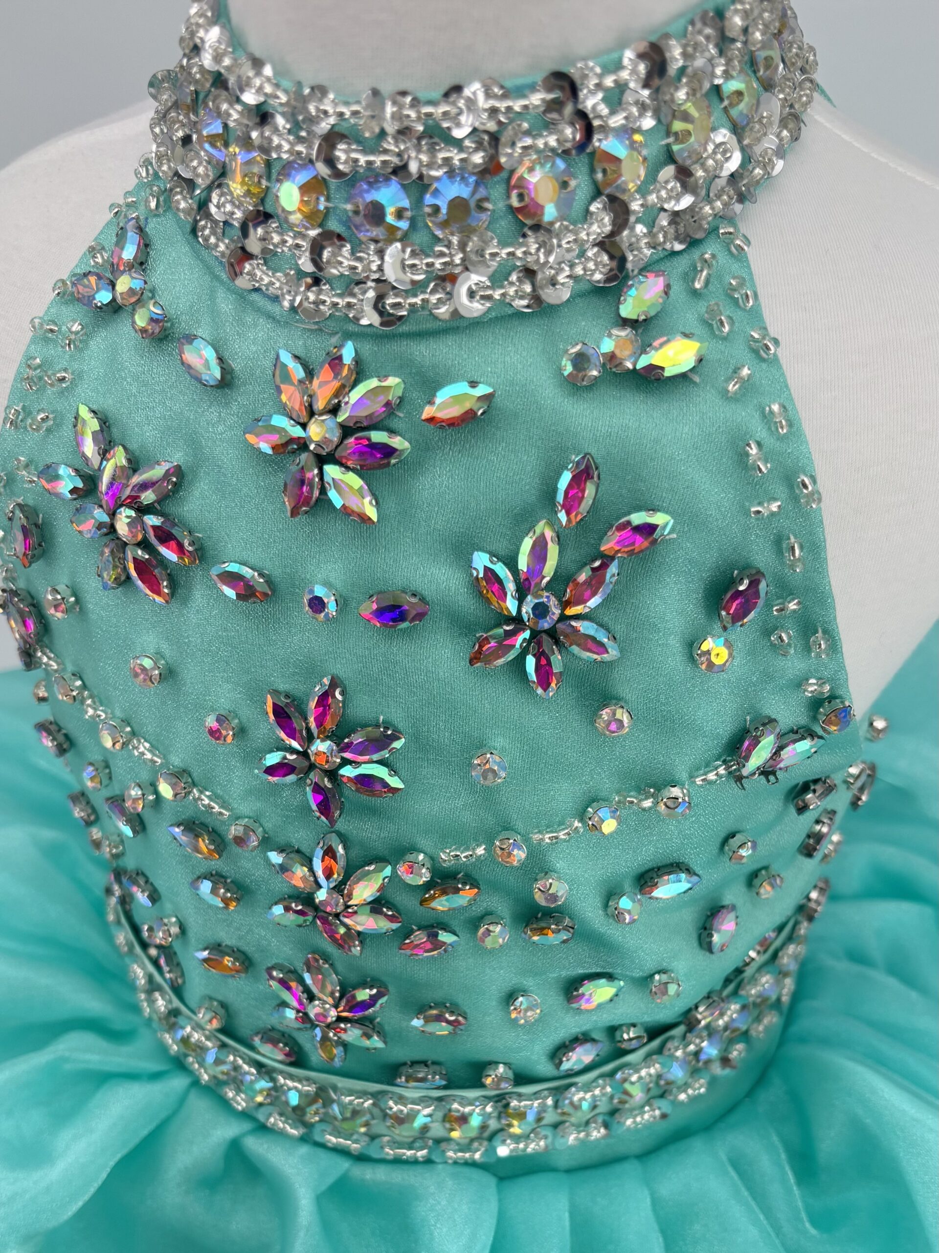 Kids The Hope Crystal Halter Organza Dress | Birthday, Pageant & Flower Girl Gown - Image 3