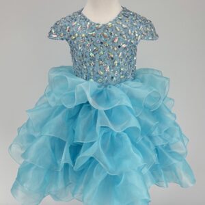Kids Sleeveless Knee-length Toddler Frozen Pageant Dress