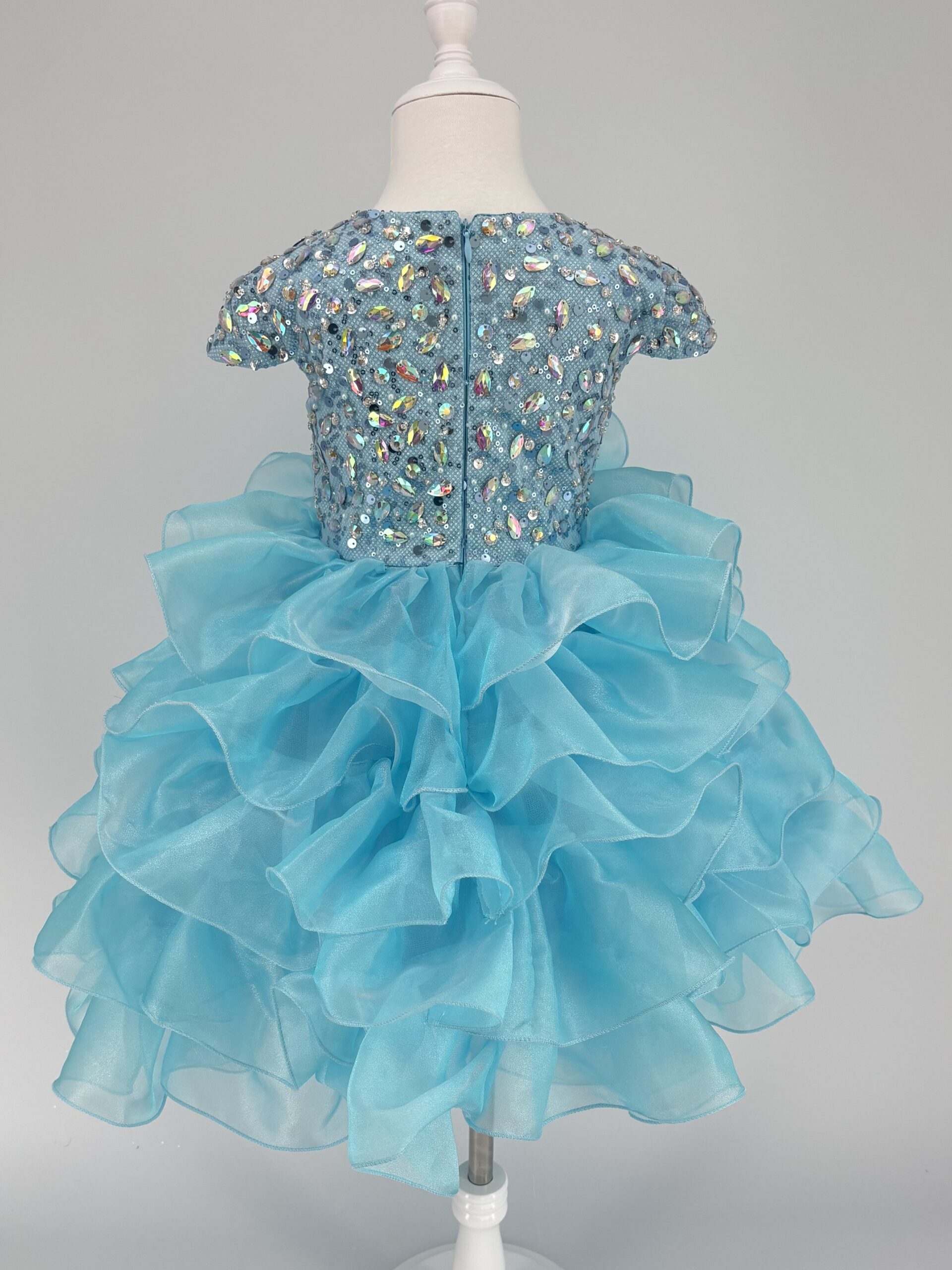 Kids Sleeveless Knee-length Toddler Frozen Pageant Dress - Image 4