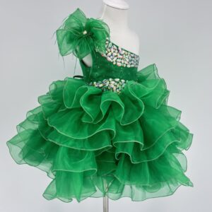 Kids Sleeveless Knee-length Toddler Pageant Dress