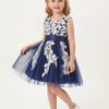 Kids The Isabella Floral Lace Tulle Dress | Flower Girl, Birthday & Party Gown