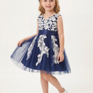 Kids The Isabella Floral Lace Tulle Dress | Flower Girl, Birthday & Party Gown
